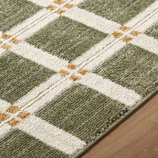 Livabliss La Luna LUU2309 Modern Green Off-White Grey Graphic Rug