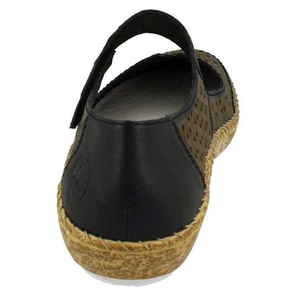 Rieker Ladies Rieker Summer Shoes With Punched Out Detailing 44864