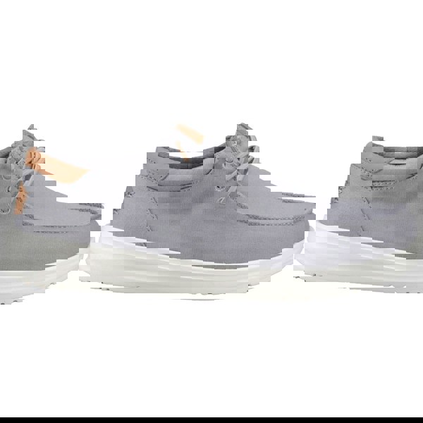 HEYDUDE Paul Canvas Cotton Men's Monument Grey Moccasins Shoes