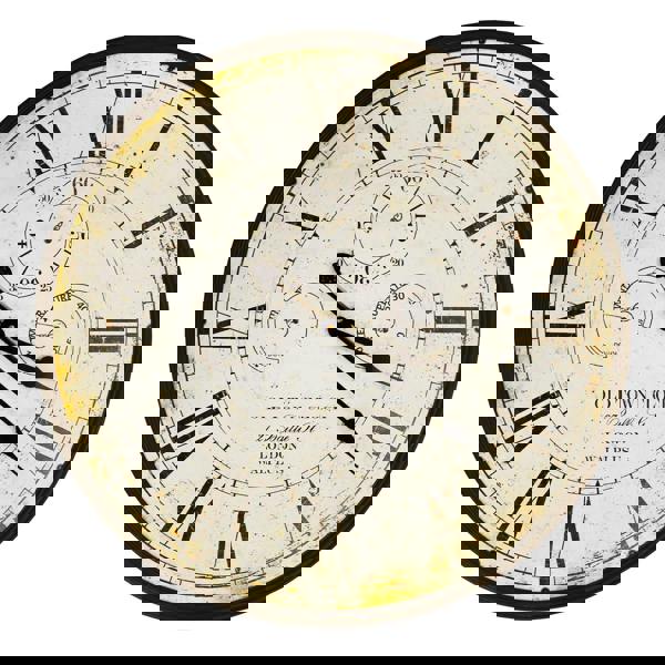 WALPLUS WC2130 - Vintage Rusty looked Metal Wall Clock - 60 cm / 23.6 in