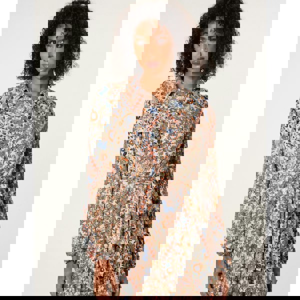 Blue Vanilla Belted Mini Shirt Dress