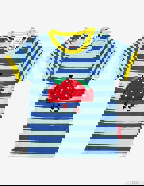 Organic Strawberry Applique T-Shirt - Toby Tiger UK Retail