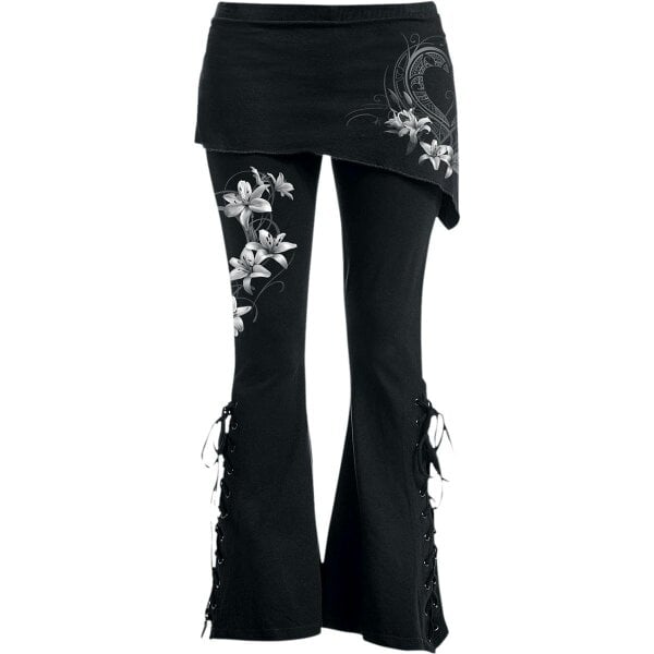 Spiral - PURE OF HEART - 2in1 Boot-Cut Leggings with Micro Slant Skirt