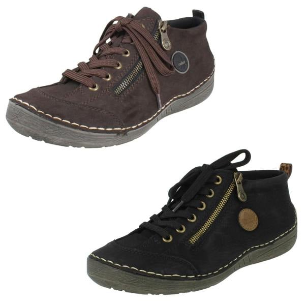 Rieker Ladies Rieker Lace-Up Shoes with Zip 52514