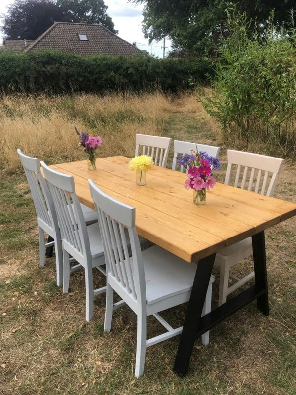 The Bespoke Carpentry Co Reclaimed Outdoor Dining Table (2")