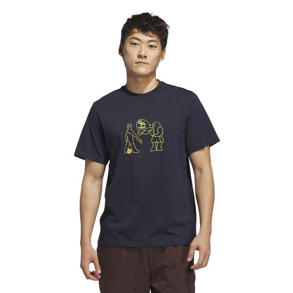 Adidas Mens Shmoofoil Fighter T-Shirt - Legend Ink - 