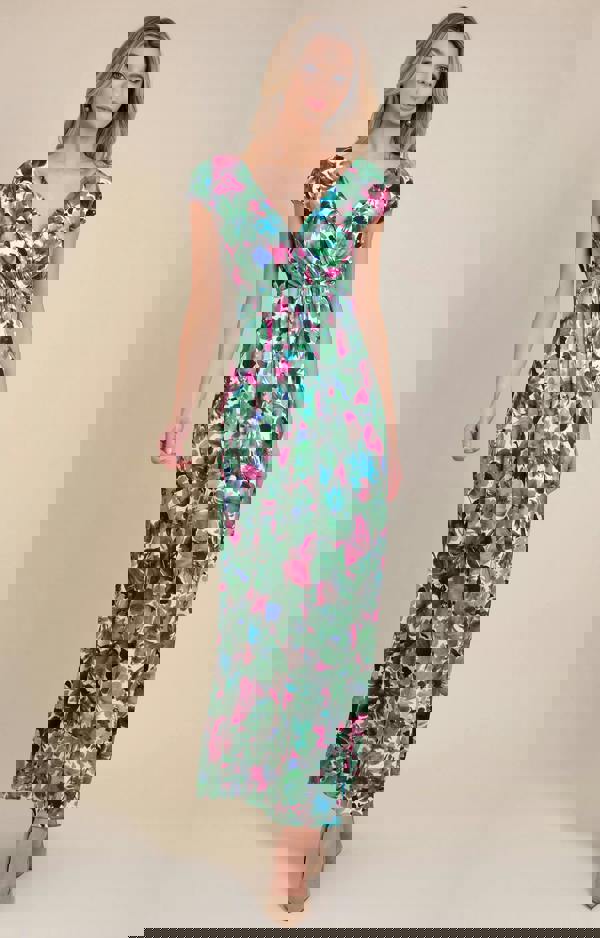 Alie Street London Sophia Maxi Dress Petite - Paradise Green