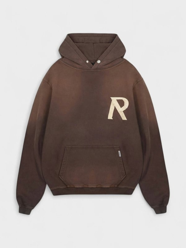 Represent Masking Tape Initial Hoodie Cedar Brown - Supplied FashionRepresent