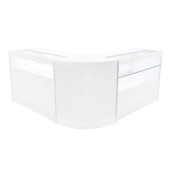 Monstershop Adonis LED Shop Counter Set B1200, C1200 & CM60 - White