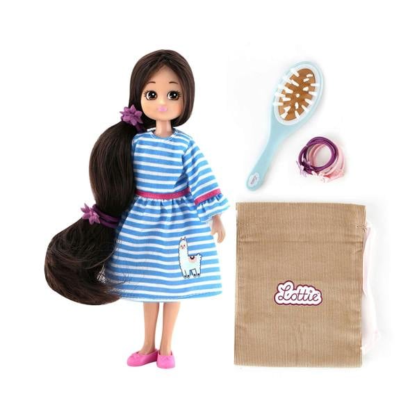 Lottie Doll Long Hair Doll - Mini Brush & Hairband Accessories Included