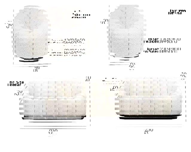 Arsav Pumpkin Armchair, White Boucle-Sofas-Weilai Concept-Weilai Concept