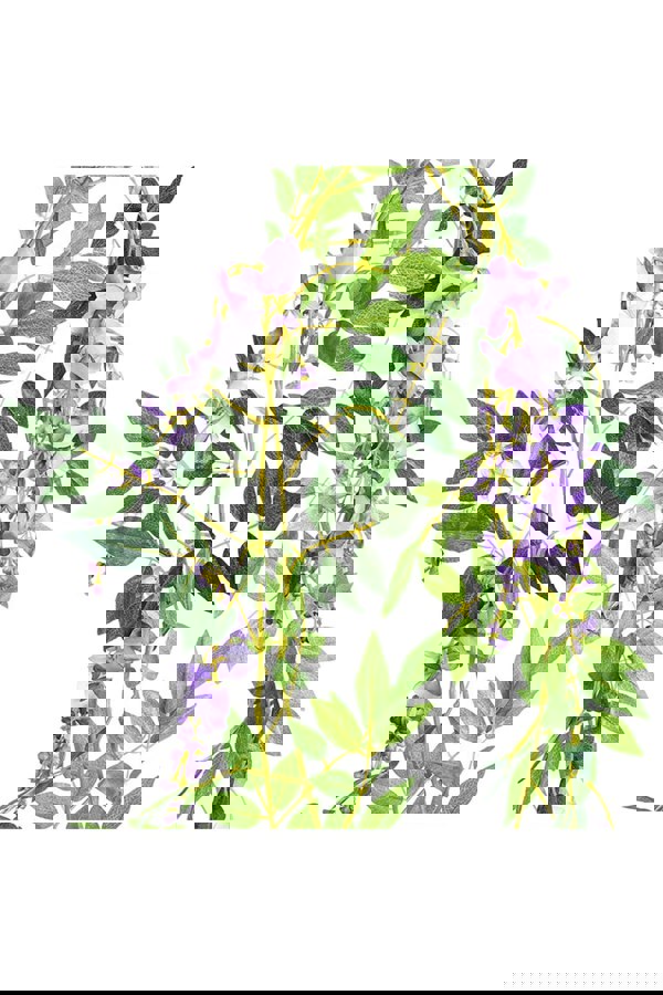 Living and Home 2 Pcs Artificial Wisteria Flowers Garland Decoration