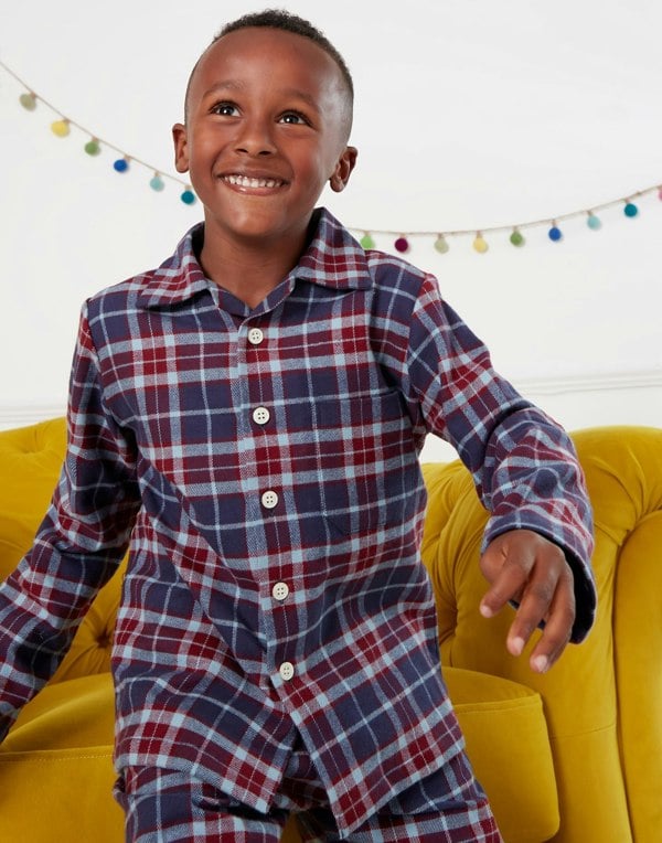 Children's Brushed Cotton Pyjama Set – Arran Tartan - British Boxers