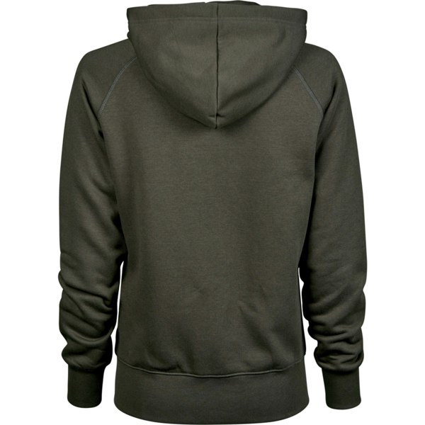 Tee Jays Womens/Ladies Full Zip Hooded Sweatshirt - Deep Green