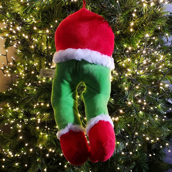 Samuel Alexander 32cm Door Hanging Laughing Elf Animated Indoor Christmas Decoration