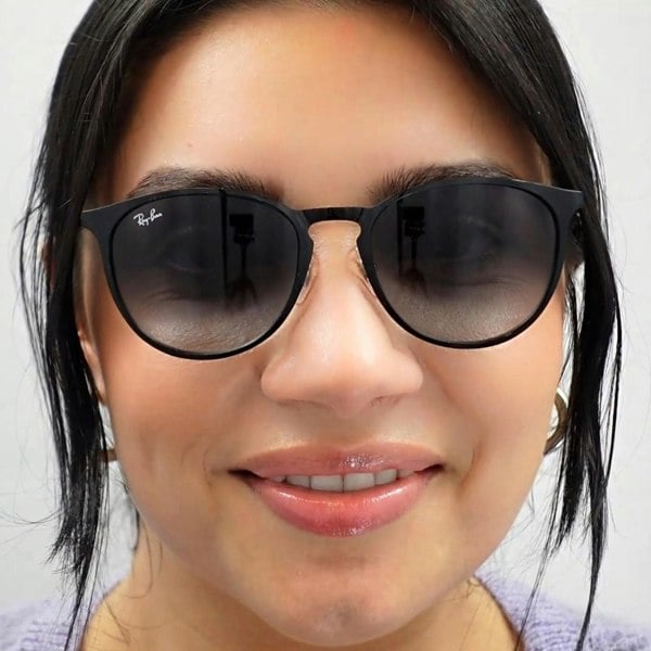 Ray-Ban Sunglasses Erika Metal 3539 002/8G Black Grey Gradient