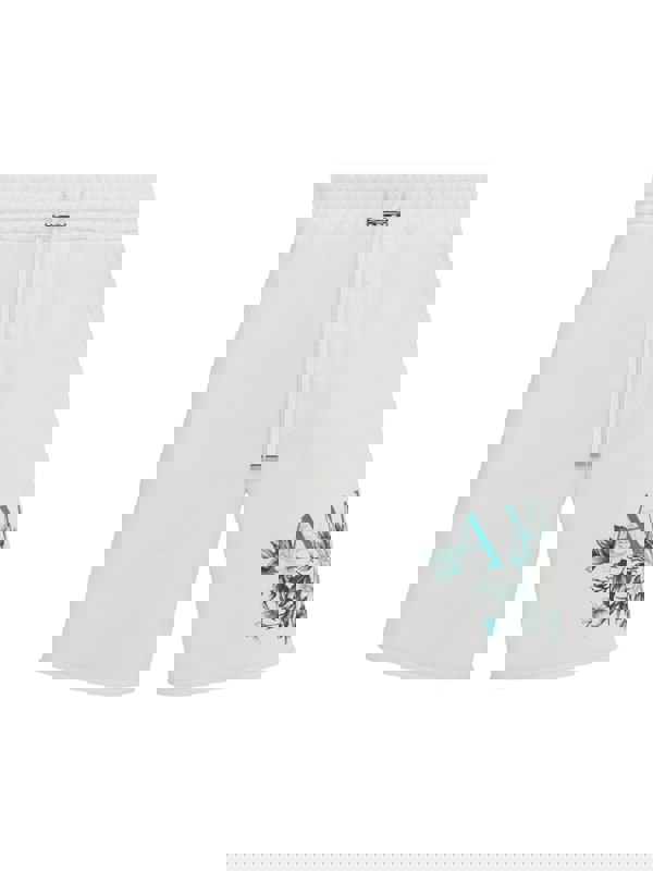 Amiri Floral Sweat Shorts – White