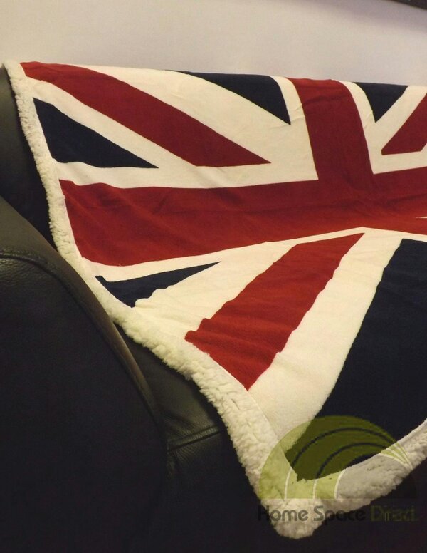 Union Jack Fleece Blanket - Red, White & Blue