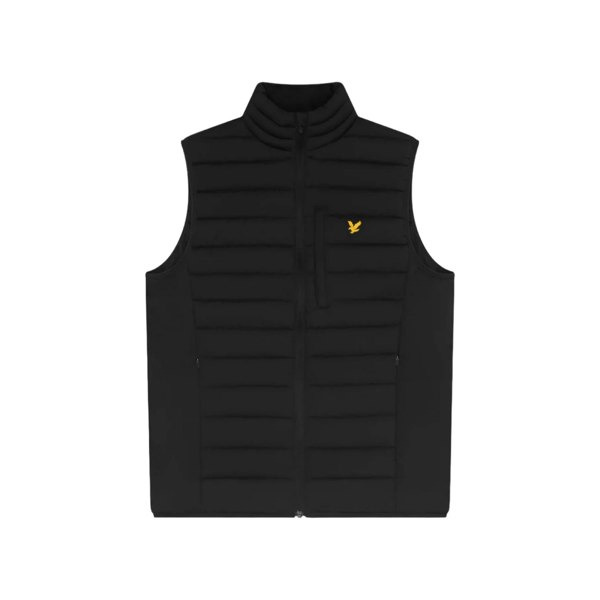 Lyle & Scott Mens Stretch Quilted Sports Gilet - Jet Black