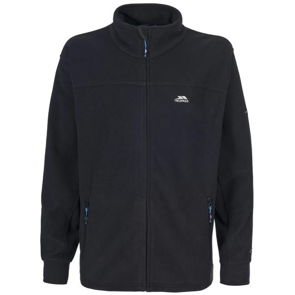 Trespass Mens Bernal Full Zip Fleece Jacket - Black - 