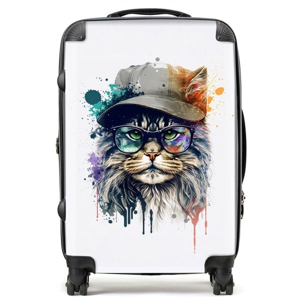 Warren Reed Maine Coon Cat Splashart Suitcase