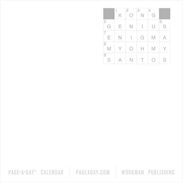 New York Times Mini Crossword Desk Calendar 2027, Desk Calendars, Day To View, Entertainment, Gift