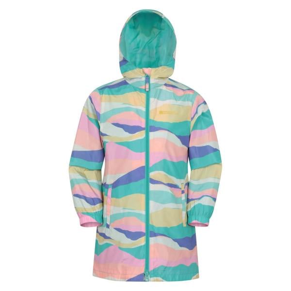 Mountain Warehouse Childrens/Kids Flo Contrast Water Resistant Jacket - Bright Pink - 