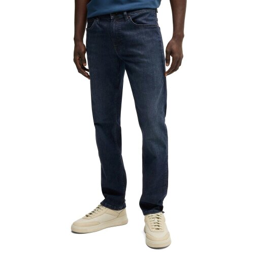 Boss Delaware Slim Fit Jeans - Slide Dark Blue Stretch