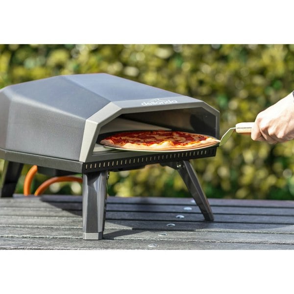 12" Portable Gas Pizza Oven & Regulator Set Includes Outdoor Cover & Peel Paddle - LoopsDirect