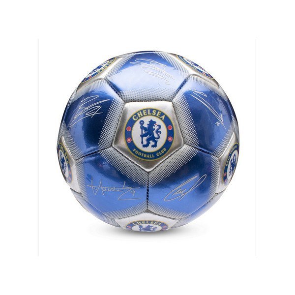 Chelsea FC Mini Signature Football - Royal Blue/Silver