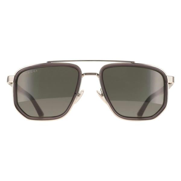 Gucci Sunglasses GG2073S 001 Silver Grey Grey