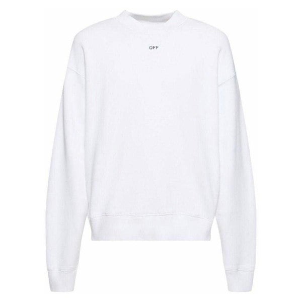 Off-White Unisex Adult Stamp Sweatshirt - White