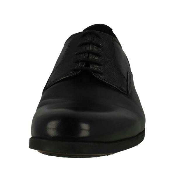 Clarks Mens Clarks Textured Leather Lace Up Shoes Gilmore Walk