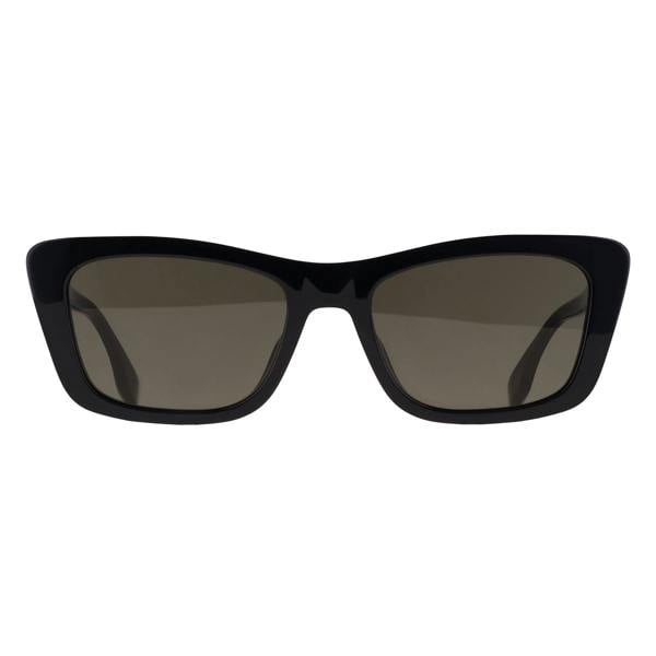 Fendi Sunglasses FE40185I Lettering 01N Shiny Black Green