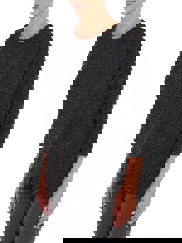 PennyPlain Cross Over Hem Tunic - Charcoal