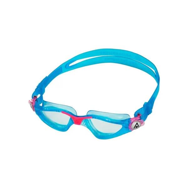 Aqua Sphere Kayenne Junior blue pink swim goggles with clear lenses