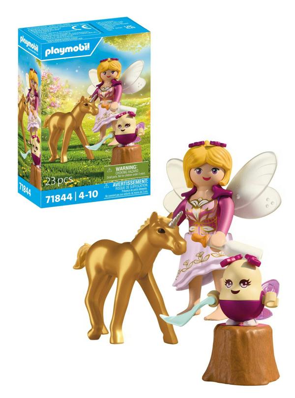 Playmobil Golden Unicorn Foal with Fairy - 71844 Playset