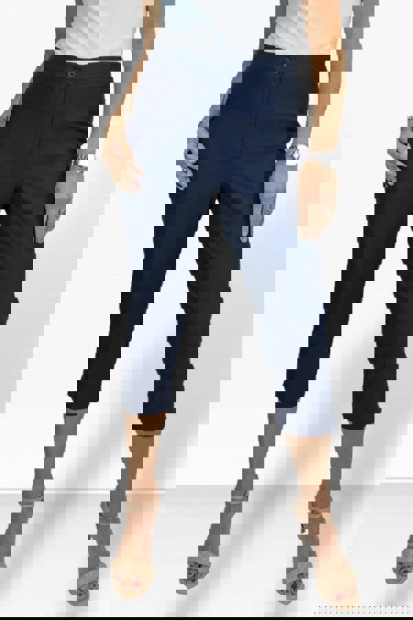 Paulo Due Women's Slim Fit Stretch Cropped Trousers