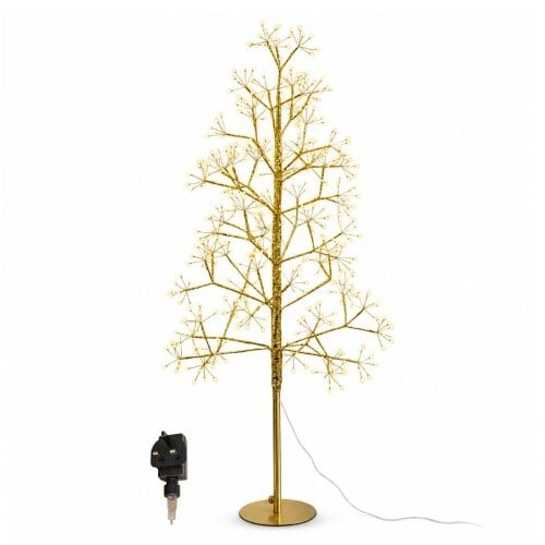 Samuel Alexander 1.2m Golden Twinkling Christmas Twig Tree with 575 Warm White LEDs
