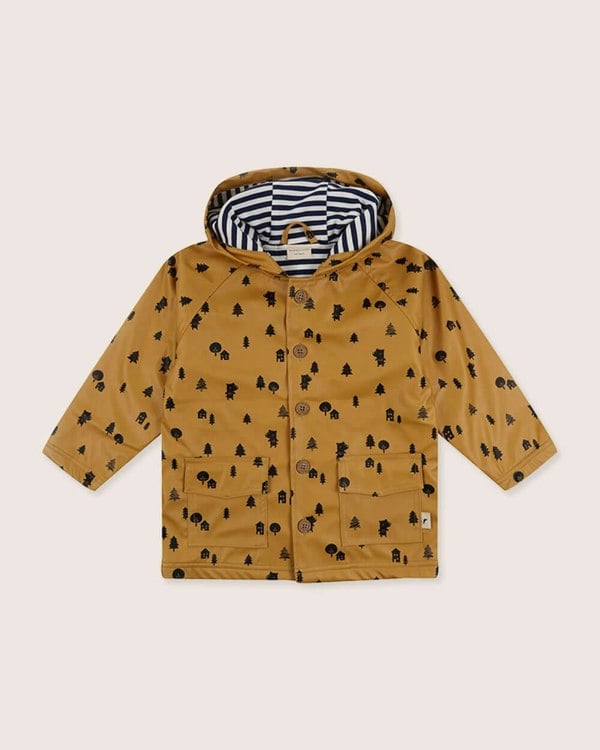 Sustainable organic recycled kids raincoat