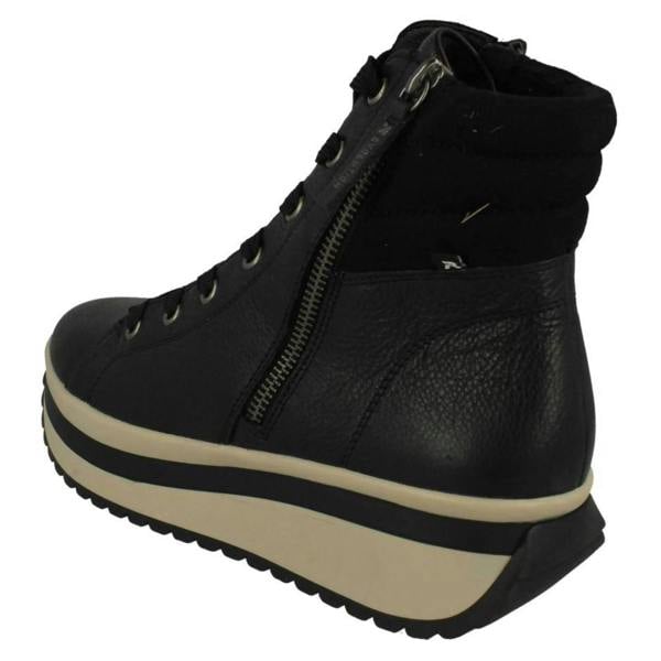 Rieker Ladies Rieker Chunky Platform Fleece Lined Ankle Boots W0962