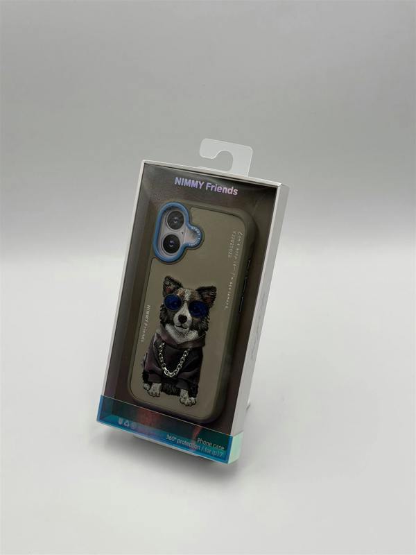 Nimmy Friends Nimmy Glasses Cool Dog Case with MagSafe for iPhone 17 6.3" Grey Blue - N-YJ-IP17-028