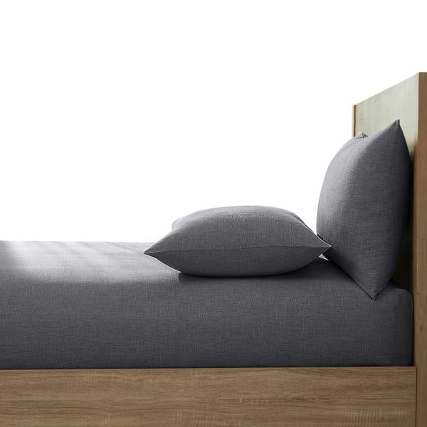 Lazy Linen 100% Linen Bedding Bundle - Duvet Cover, Pillowcase Pair + FREE Fitted sheet