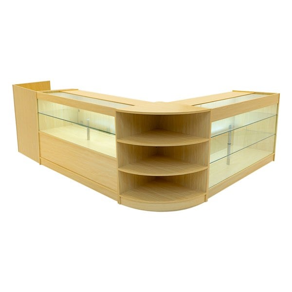 Monstershop Theia LED Shop Counter Set K1500, C1500, TB60 & LM60 - Maple