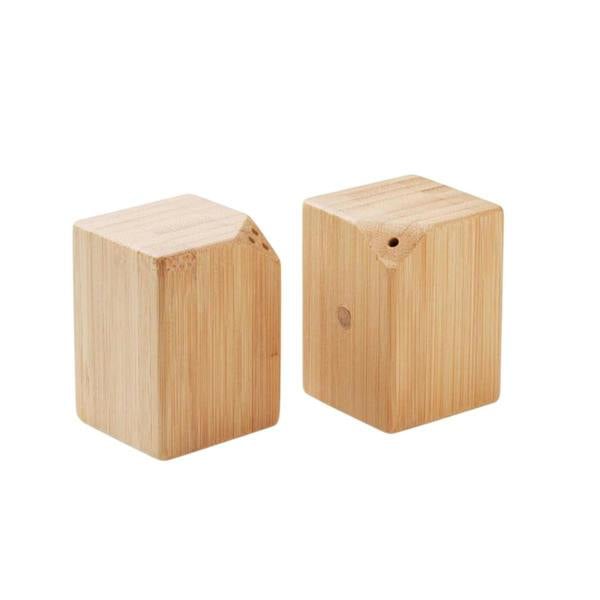MidOcean Both Bamboo Salt and Pepper Shakers - Wood - 