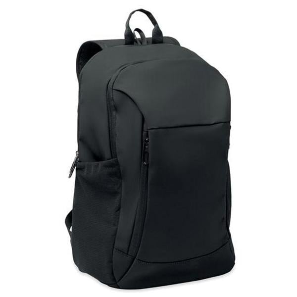 MidOcean Korovin PU Soft Laptop Backpack - Black - 
