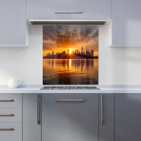 Warren Reed - Designer Sunrise In The City Kitchen Splashback