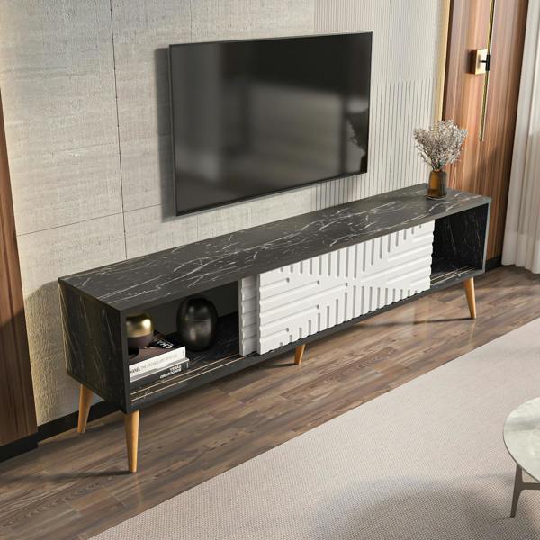 Decorotika Riso Modern Tv Stand TV Cabinet for TV's up to 65"