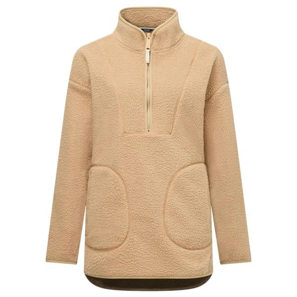 Regatta Womens/Ladies Frankie Borg Half Zip Longline Fleece Top - Barleycorn - 