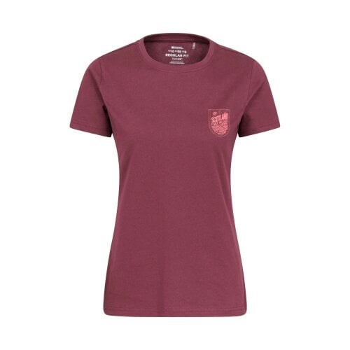 Mountain Warehouse Womens Scotland Lightweight T-Shirt - Burgundy